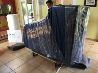 piano près à être déménagé